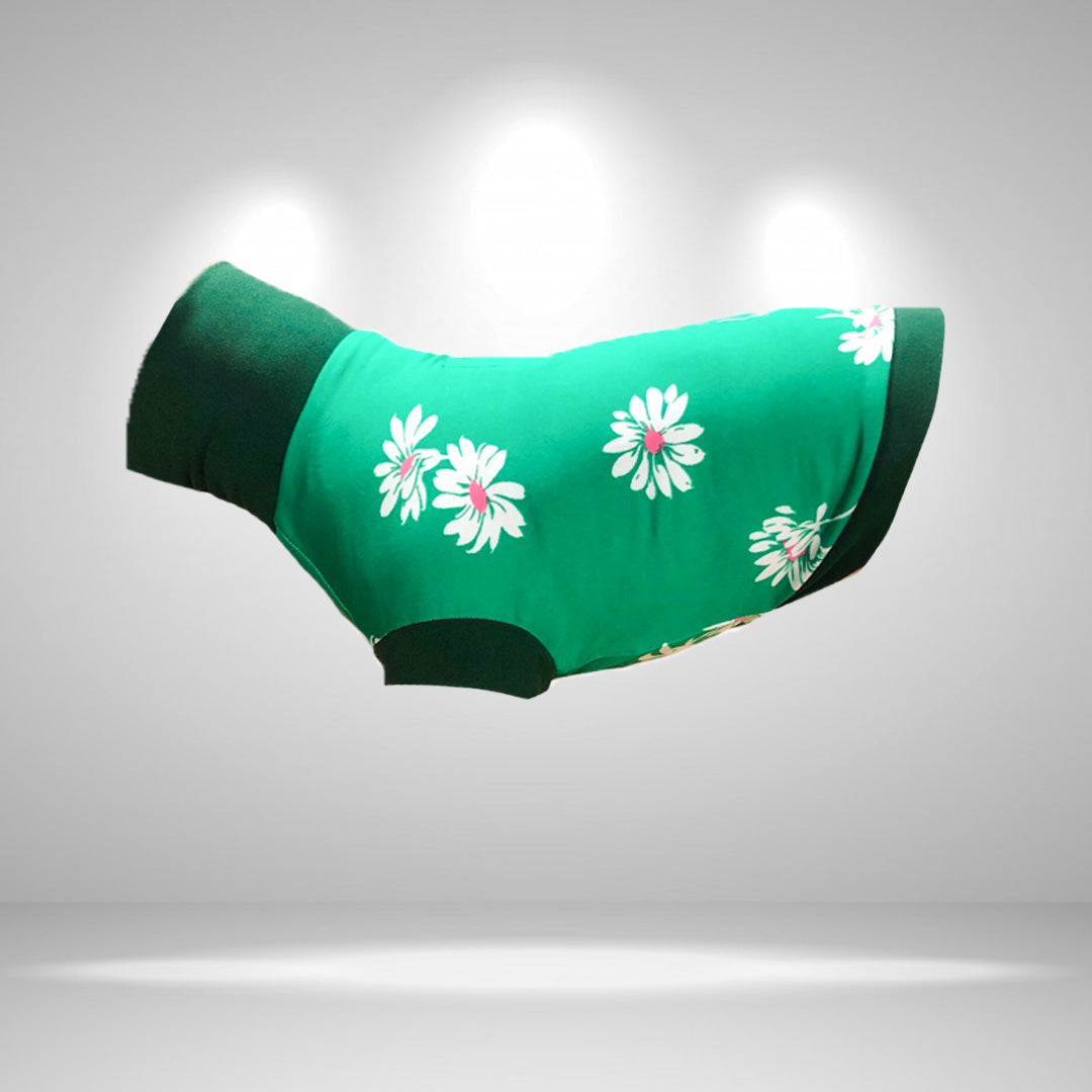 dougs world dog vest flowers