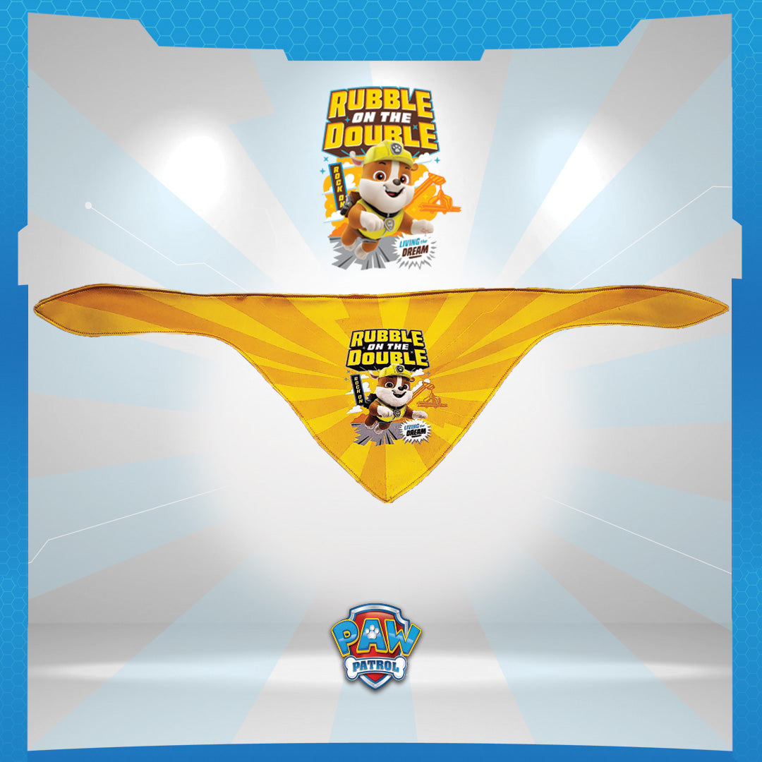 Rubble - "Dark Yellow Rubble on the Double" Paw Patrol Bandana