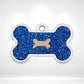 Glitter Bone Pet ID Tag