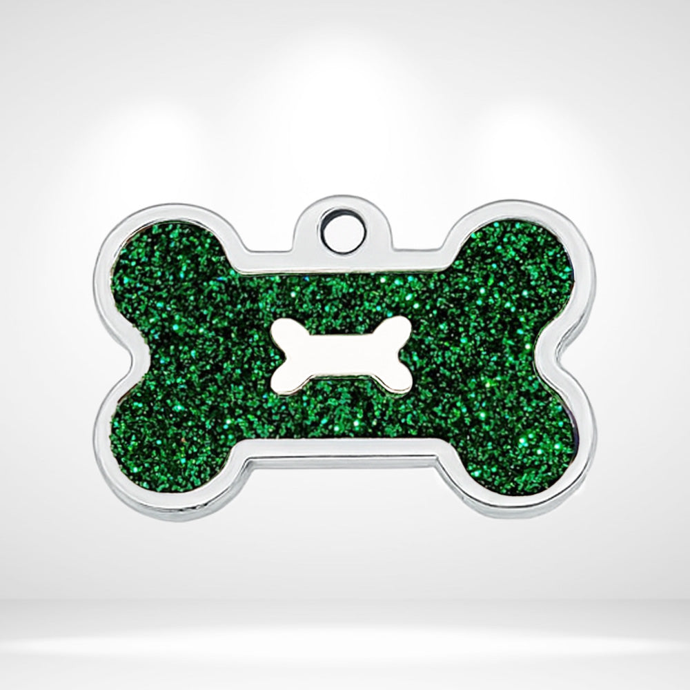 Irish Glitter Pet ID Tag