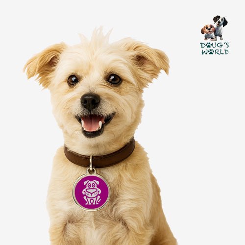 Funny Dog Pet ID Charm