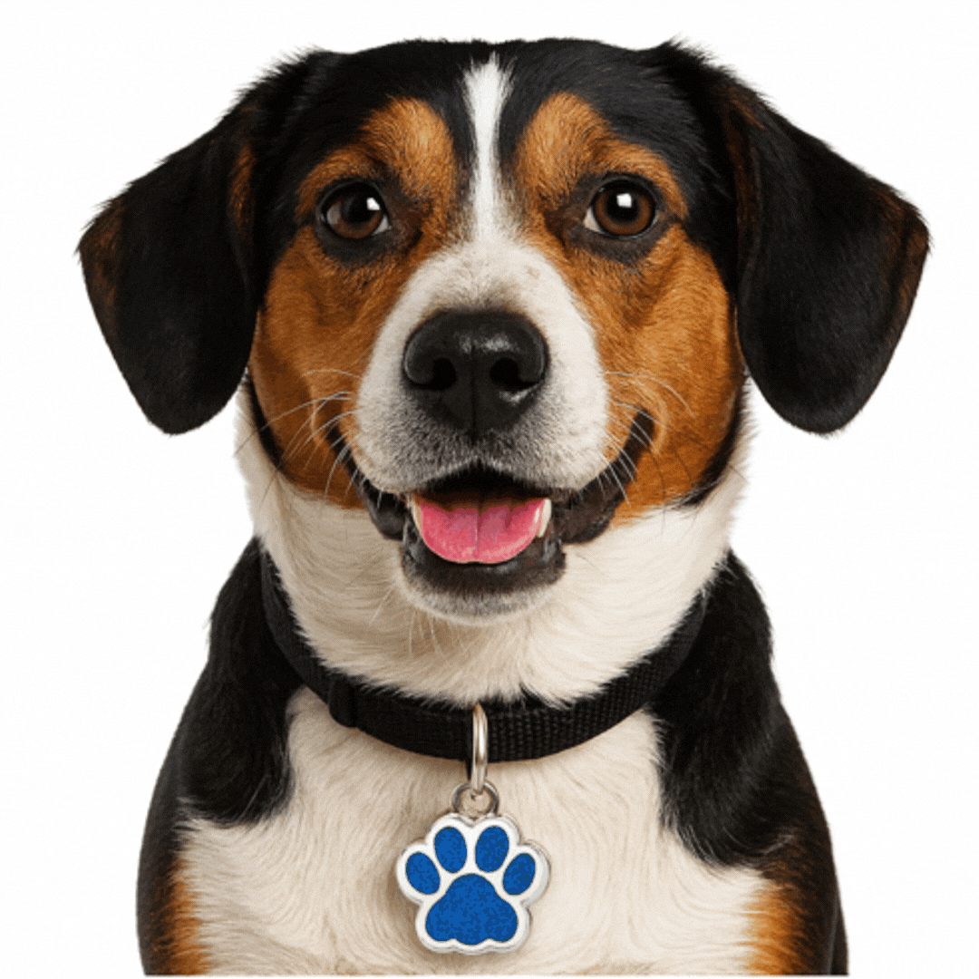 Glitter Paw Pet ID Charm