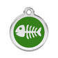 All Gone Fish Pet ID Charm