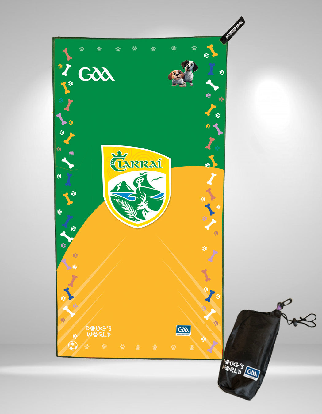 Kerry GAA Pet Towel with Waterproof Bag