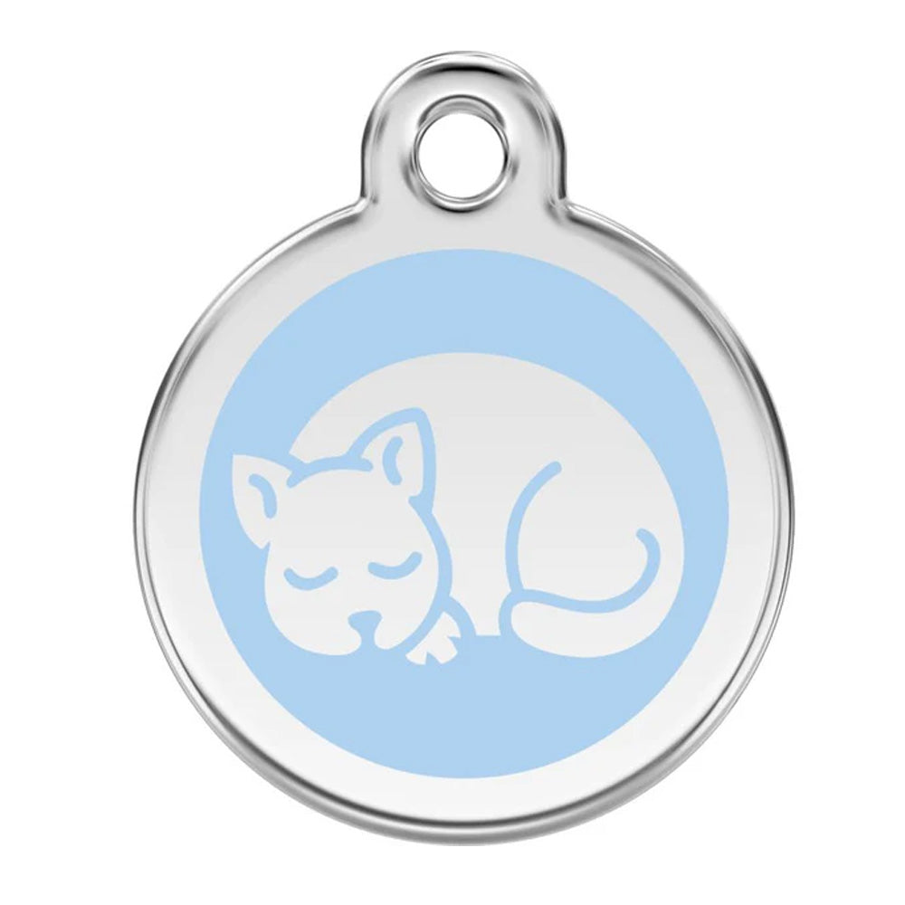 Sleepy Kitty Pet ID Charm