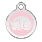 Sleepy Cat Light Pink Pet ID