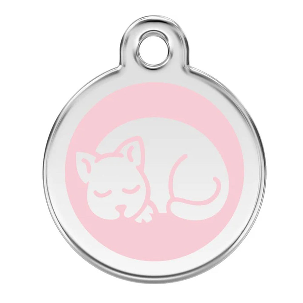 Sleepy Cat Light Pink Pet ID