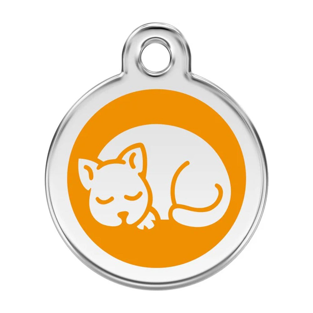 Sleepy Kitty Pet ID Charm