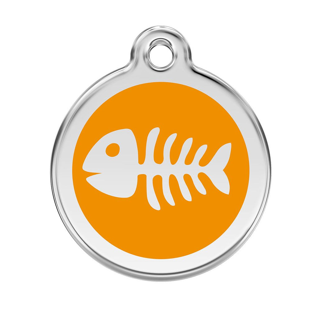 All Gone Fish Pet ID Charm