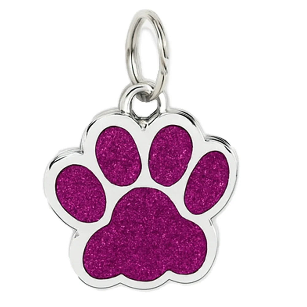 Glitter Paw Pet ID Charm