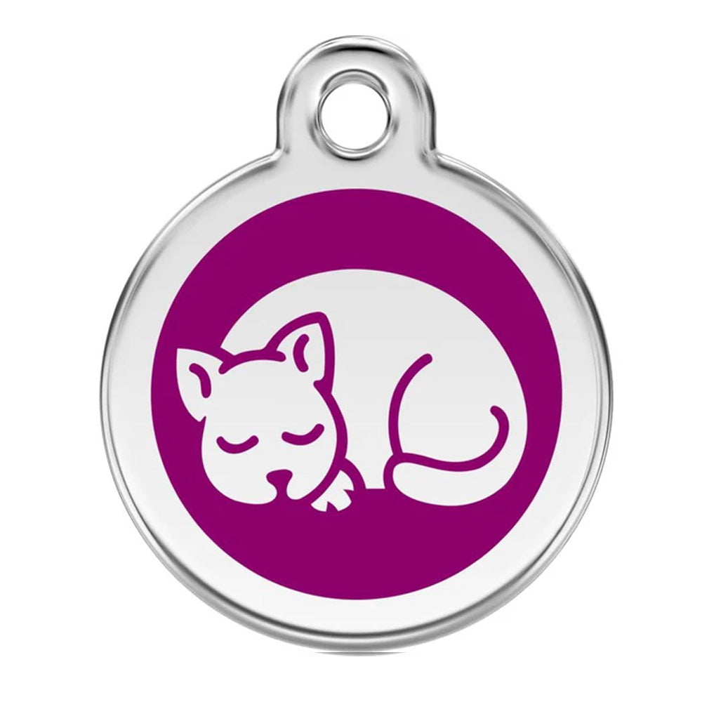 Sleepy Kitty Pet ID Charm