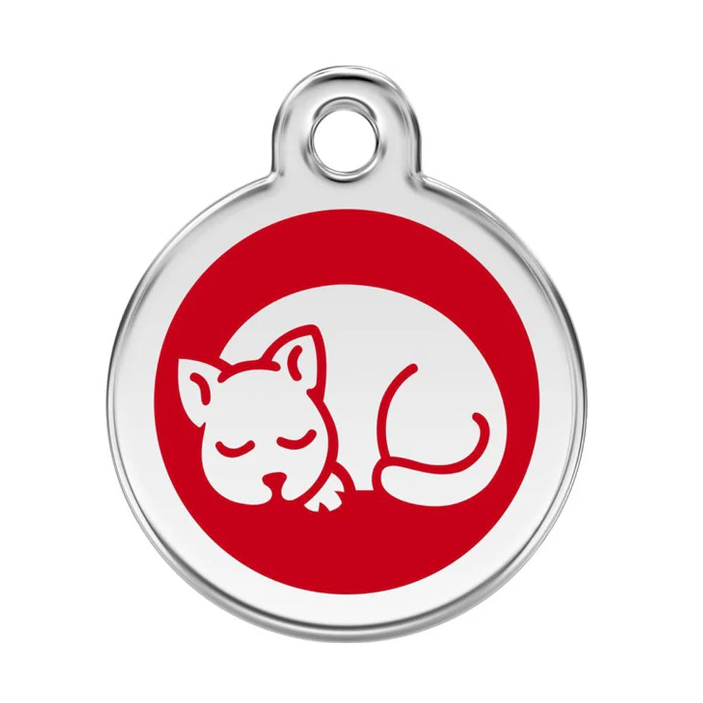 Sleepy Kitty Pet ID Charm