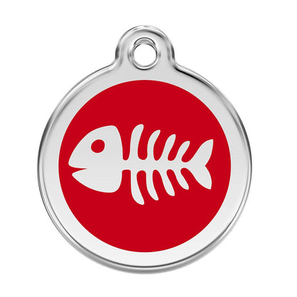 All Gone Fish Pet ID Charm