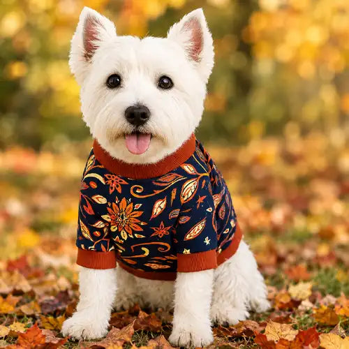 autumn dog jumper