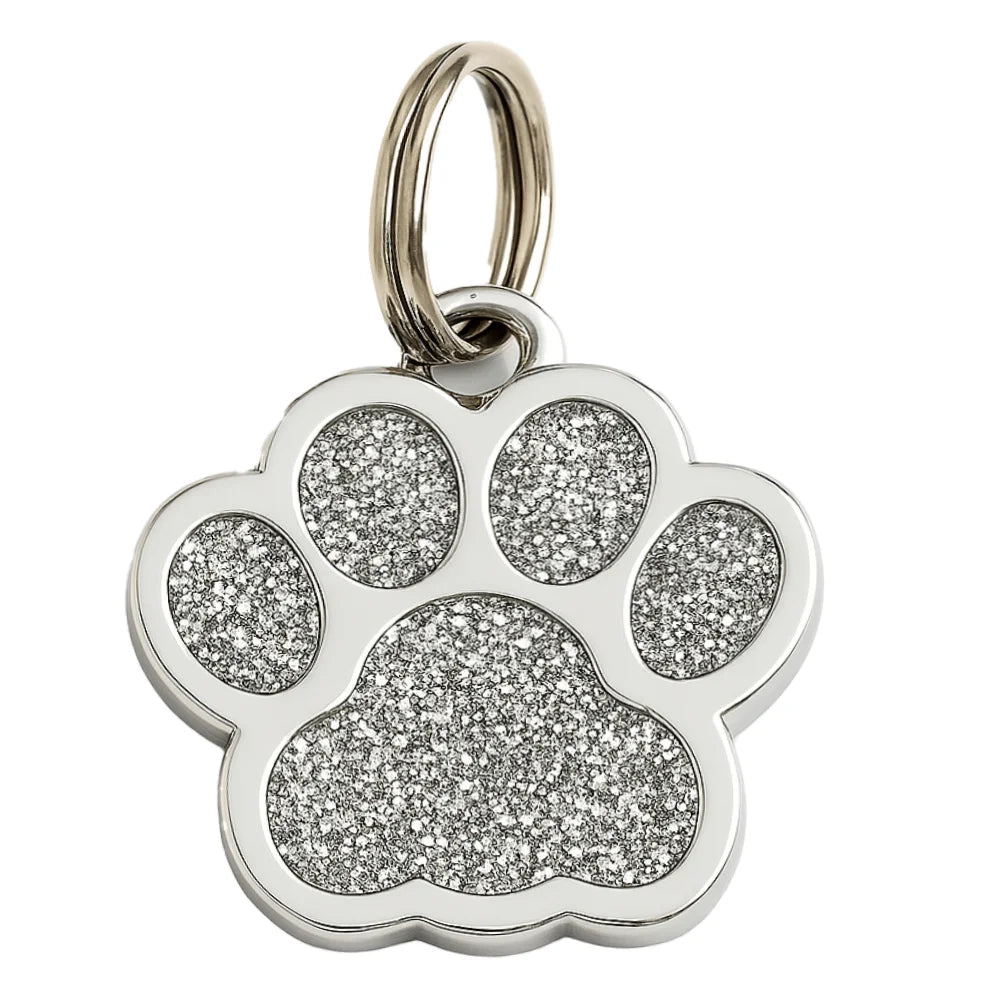 Glitter Paw Pet ID Charm
