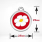 Flower Power Pet ID Charm