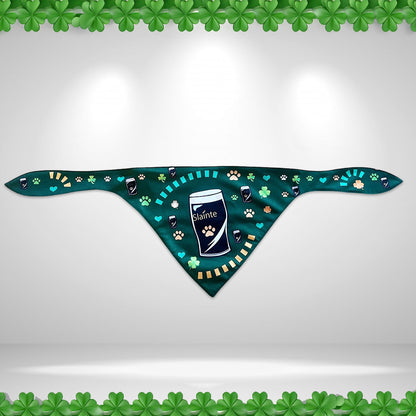 Irish Dog Bandana Stout design