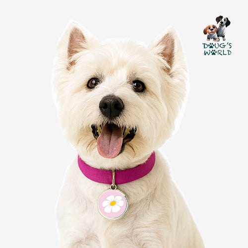 Flower Power Pet ID Charm