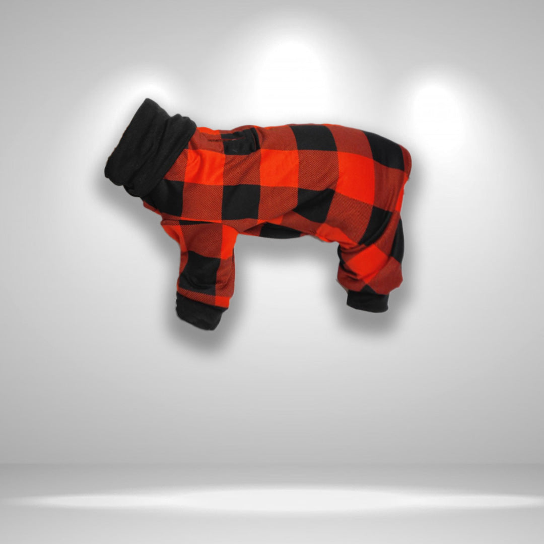 red plaid